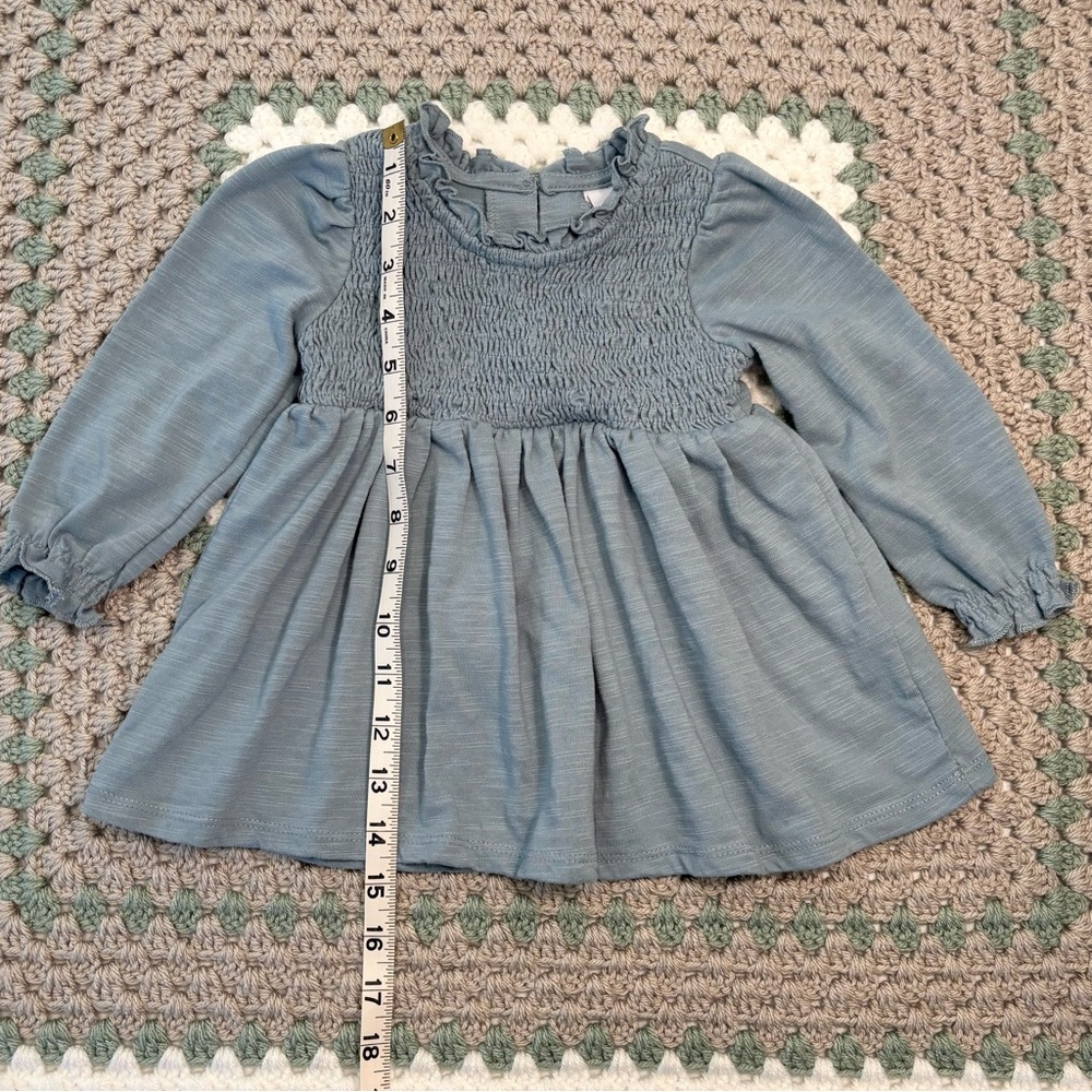 Like New Tahari Teal Baby Dress, Sz 24 M, Fit & Flare, Long Sleeve - Picture 3 of 14